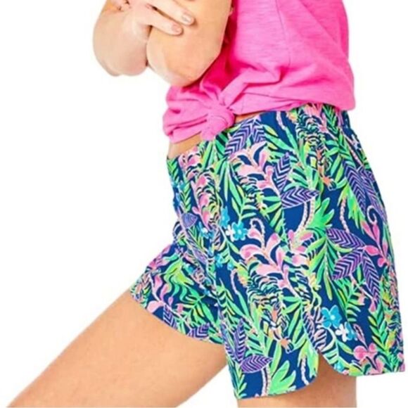 Lilly Pulitzer Ocean View Shorts Borealis Blue NEW - Picture 8 of 11